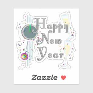 Sticker Toast de Champagne Nouvel An