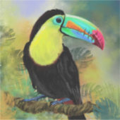 Sticker Toco Tropical Exotique - Oiseau Toucan (Devant)