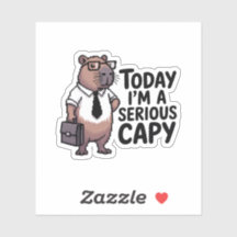 Today I’m a Serious Capy – Funny Capybara Office