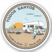Sticker Todos Santos Baja California Sur Mexique (Devant)