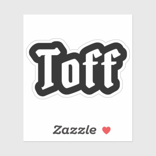 Sticker Toff (Feuille)