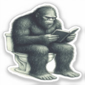 Sticker Toilette Bigfoot (Recto)