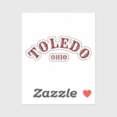 Sticker Toledo, Ohio (Feuille)