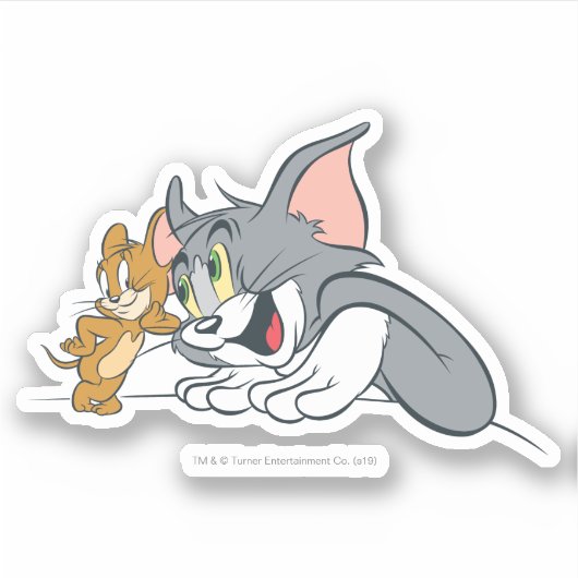 Sticker Tom et Jerry Best Buds (Devant)
