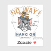 Sticker Tom & Jerry Golfing "No Way" (Feuille)