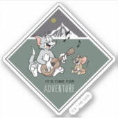 Sticker Tom & Jerry "Il est temps pour l'aventure" (Devant)