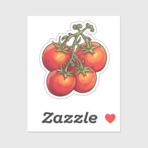 Sticker tomate caricaturale