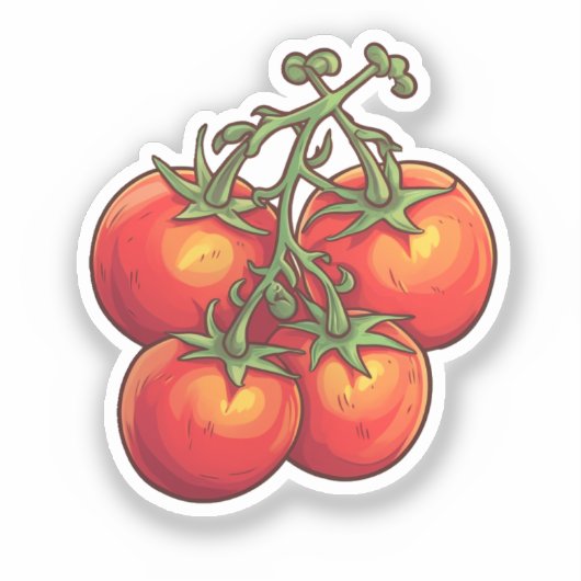 Sticker tomate caricaturale (Recto)