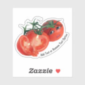 Sticker Tomate Cerise Inquiète (Feuille)