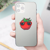 Sticker Tomate pixellée (Téléphone)