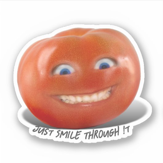 Sticker Tomate souriante (Devant)