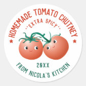 Sticker Tomato Chutney pour cuisine recette faite  (Devant)