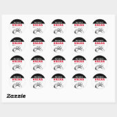 sticker Tomato Salsa avec design moderne (Feuille)