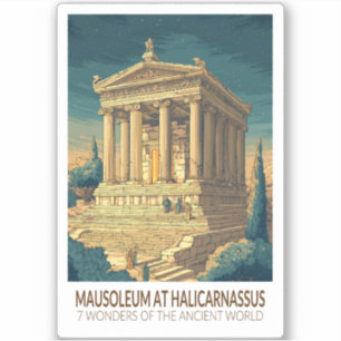 Sticker Tombeau d'Halicarnasse 7 Merveilles du Monde
