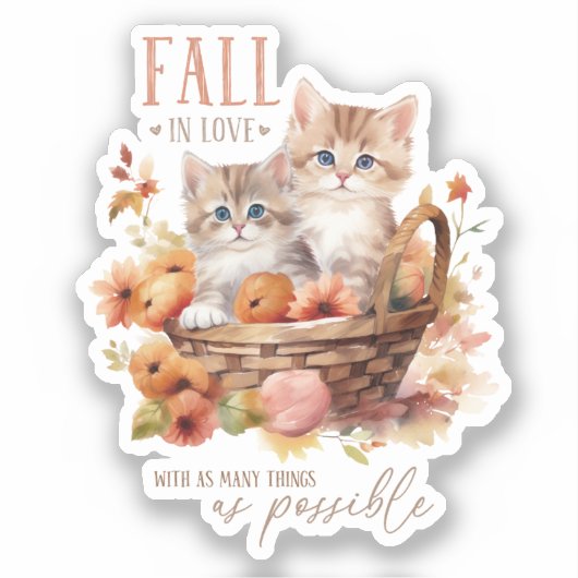 Sticker Tomber Amoureux Avec Autant De Choses (Recto)