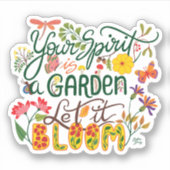 Sticker Ton esprit est ton jardin (Devant)