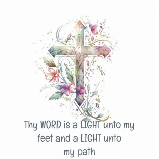 Sticker Ton mot est une lampe à mes pieds Inspirationnel (Recto)