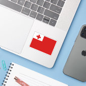 Sticker Tonga (Ordinateur portable avec iPhone)