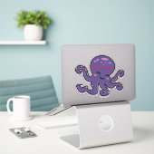 Sticker Tonnerre-Cove mignonne pourpre (Ordinateur portable sur le bureau)