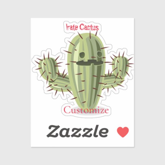 Sticker Tonnerre Irate Cactus Thunder_Cove (Feuille)