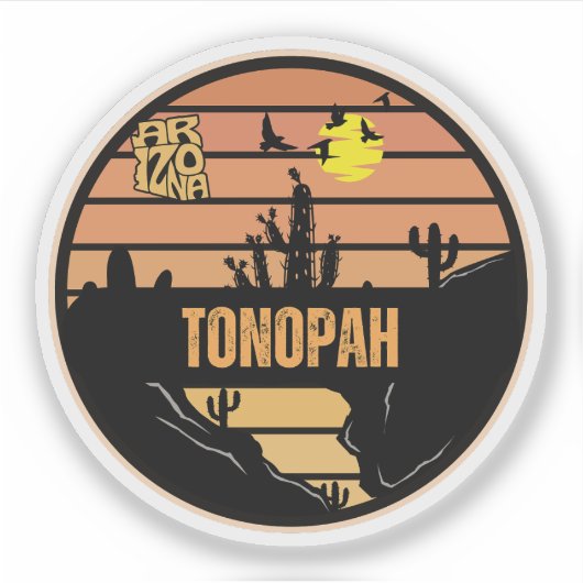 Sticker Tonopah, Arizona (Devant)