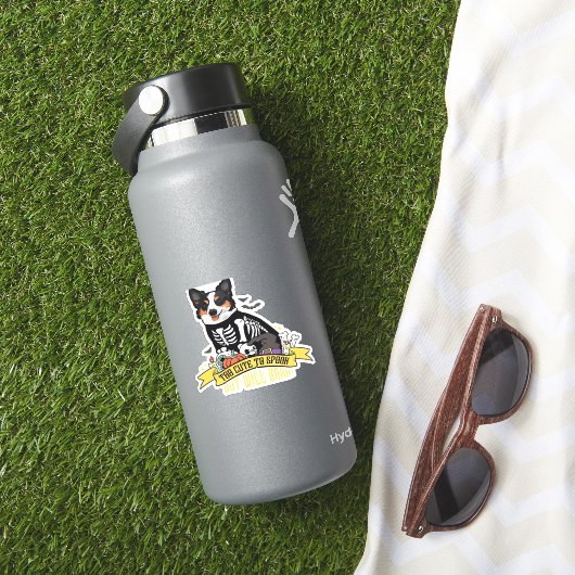 Sticker Too Cute to Spook But Will Bark Adorable Halloween (HydroFlask Insitu)
