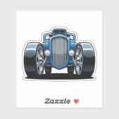 Sticker Toon Hotrod Art (Feuille)