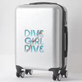Sticker TOP Dive Girl Dive (Sur valise)