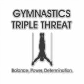 Sticker TOP Gymnastique Triple (M) (Devant)