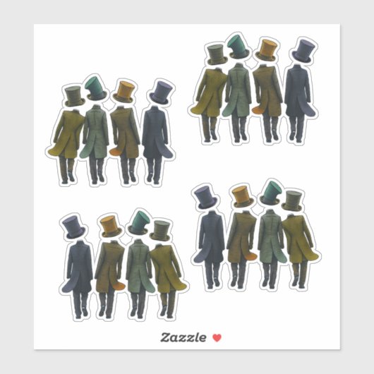 Sticker Top Hats by Eight (Feuille)