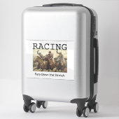 Sticker TOP Horse Racing (Sur valise)