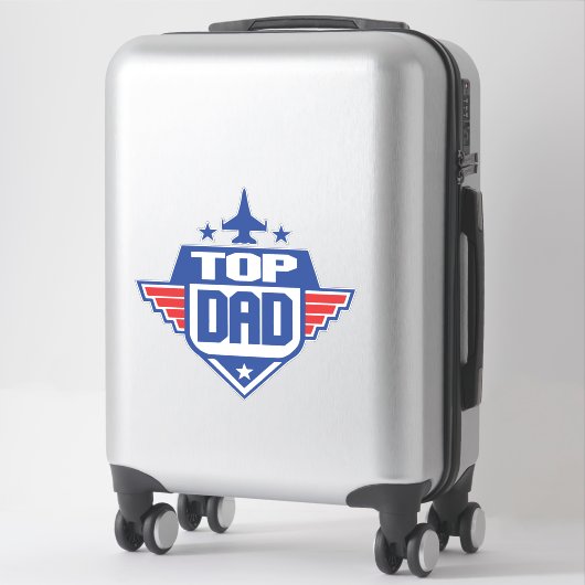 Sticker Top Papa Avion (Sur valise)