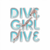 Sticker TOP Plongeuse Fille Plonge (Devant)