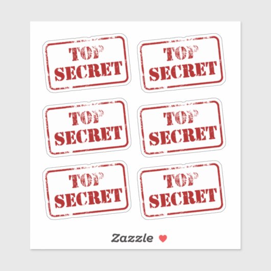 Sticker Top Secret Spy (Feuille)