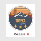 Sticker Topeka, Indiana (Feuille)