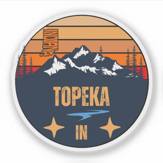 Sticker Topeka, Indiana (Devant)