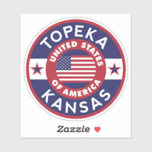 Sticker TOPEKA, Kansas