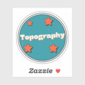 Sticker Topographie (Feuille)
