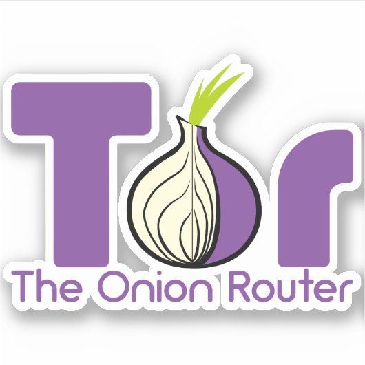 Sticker Tor - Routeur Onion (Devant)