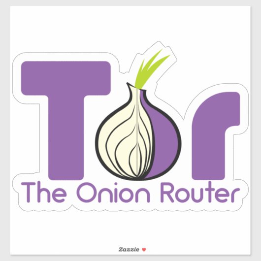 Sticker Tor - Routeur Onion (Feuille)