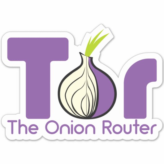 Sticker Tor - Routeur Onion (Devant)