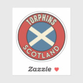 Sticker Torphins, Écosse (Feuille)