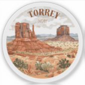 Sticker Torrey Utah (Devant)