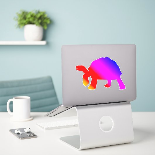 Sticker Tortoise (Ordinateur portable sur le bureau)
