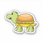 Sticker Tortue avec coquille comme Burger.PNG (Devant)
