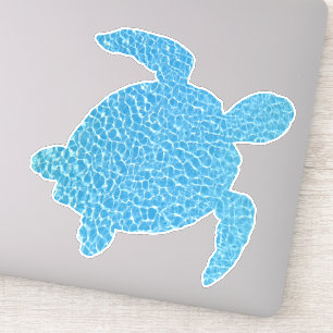 Sticker Tortue bleue cool