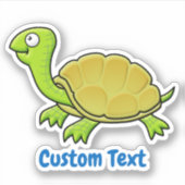 Sticker Tortue caricaturale (Devant)