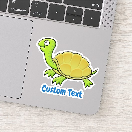 Sticker Tortue caricaturale (Détail)