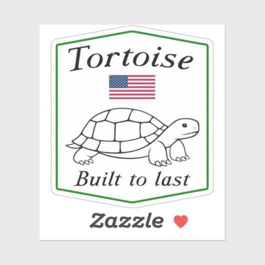 Sticker Tortue : Conçu pour durer (Feuille)