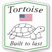 Sticker Tortue : Conçu pour durer (Devant)